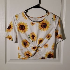 Sunflower crop top